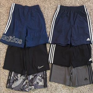 Adidas and Nike Kids Shorts set of 6
